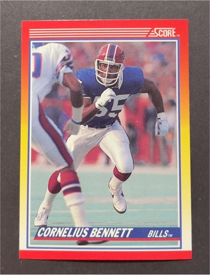 1990 Score #256 Cornelius Bennett — front