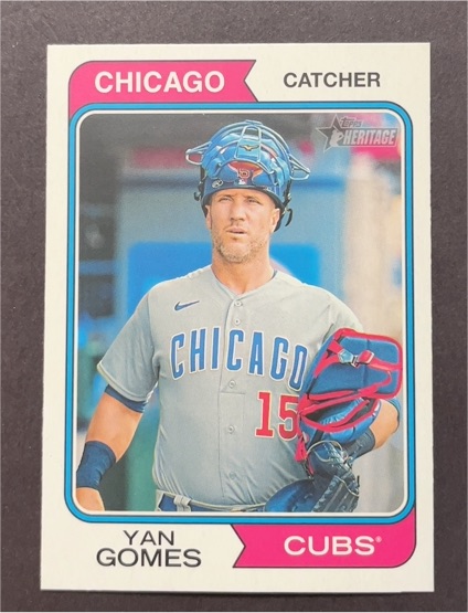 2023 Topps Heritage High Number #605 Yan Gomes — front