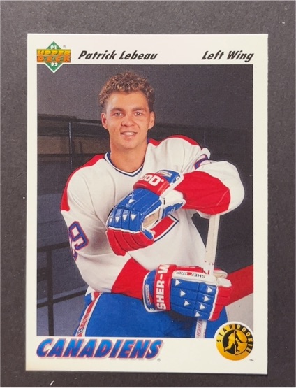 1991-92 Upper Deck #453 Patrick Lebeau — front