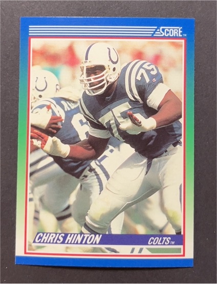 1990 Score #75 Chris Hinton — front