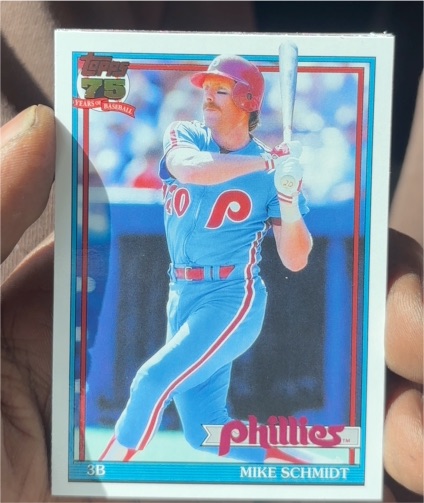 2026 Topps Series 1 1991 Topps #T91-72 Mike Schmidt — front