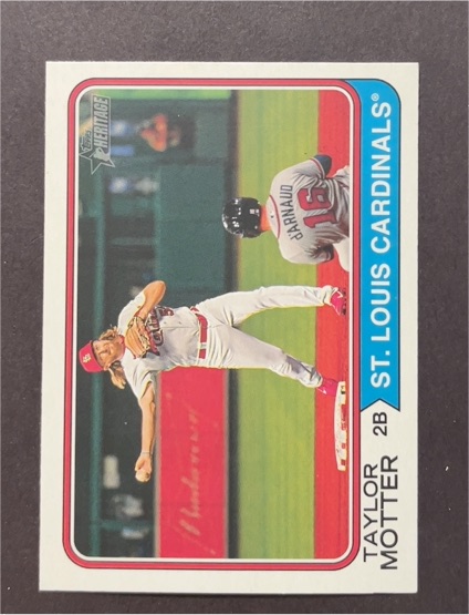 2023 Topps Heritage #579 Taylor Motter — front