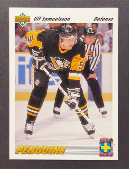 1991-92 Upper Deck #230 Ulf Samuelsson Pittsburgh Penguins — front
