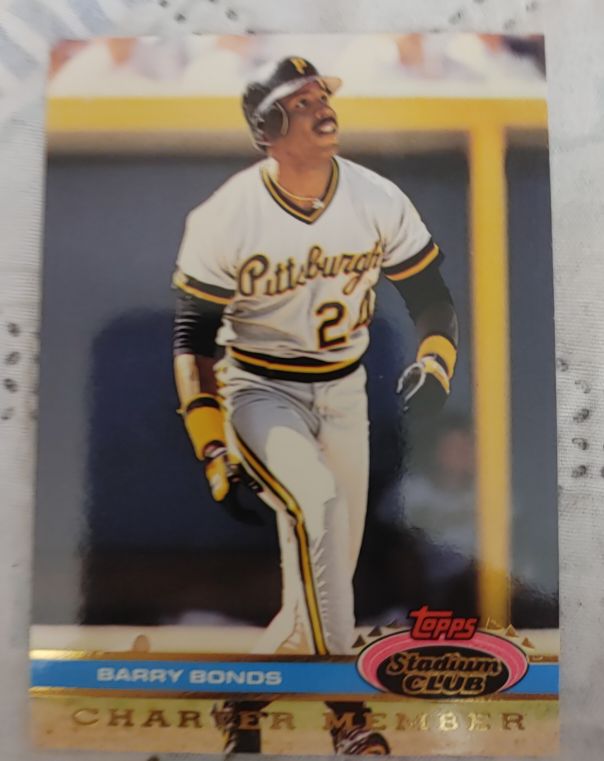 1991 Topps Stadium Club Charter Member #3 Barry Bonds — front