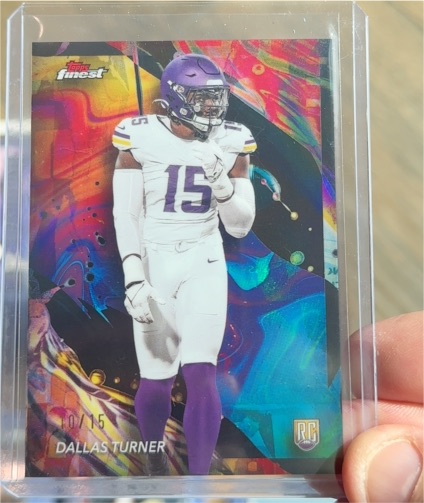 2024 Topps Finest #156 Dallas Turner — front