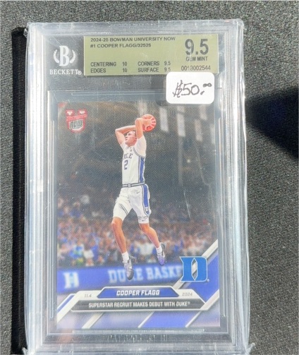 2024-25 Bowman University Now #1 Cooper Flagg — front