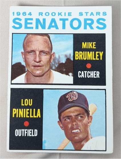 1964 Topps #167 Senators Rookie Stars Lou Piniella / Mike Brumley — front