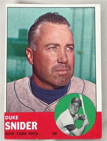 1963 Topps #550 Duke Snider — front