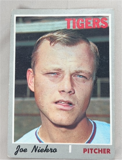 1970 Topps #508 Joe Niekro Detroit Tigers — front