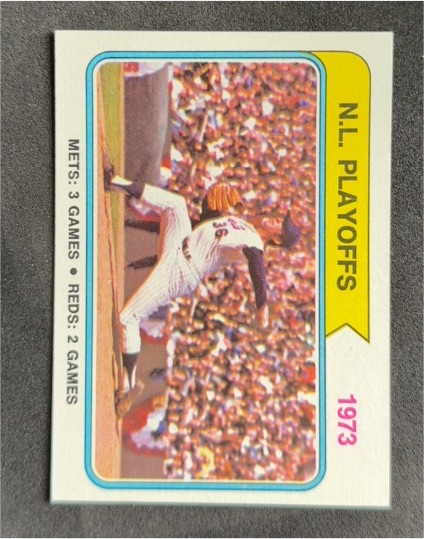 1974 Topps #471 1973 N.L. Playoffs Jerry Koosman — front