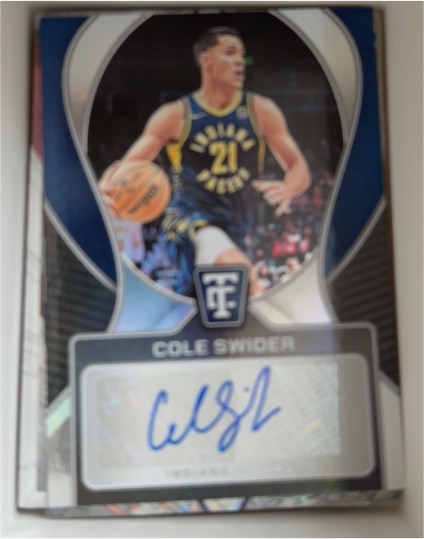 2024-25 Panini Totally Certified #TCS-SWI Cole Swider — front