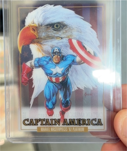 2024 Marvel Masterpieces '92 Platinum #16 Captain America — front