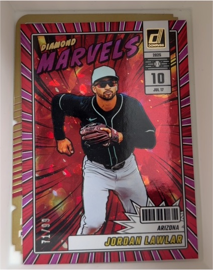 2025 Donruss Diamond Marvels #17 Jordan Lawlar — front