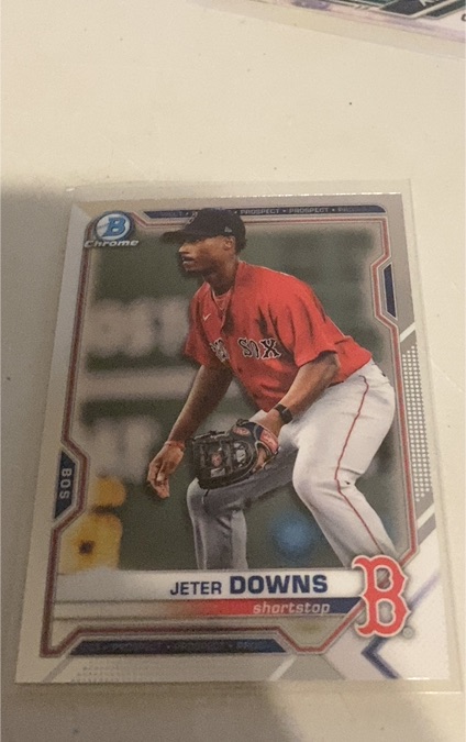 2021 Bowman Chrome #BCP-107 Jeter Downs — front