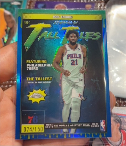 2025-26 Topps Chrome #TT-3 Joel Embiid Tall Tales — front
