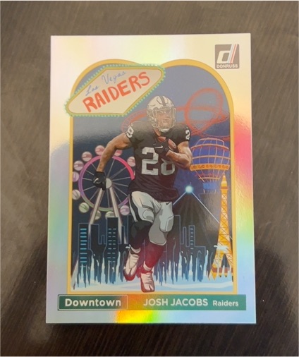 2023 Panini Donruss Downtown! #D-12 Josh Jacobs — front