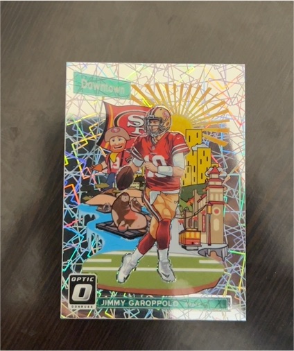 2018 Donruss Optic #Jimmy Garoppolo Downtown — front