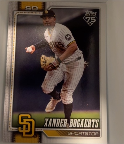2026 Topps Series 1 #33 Xander Bogaerts San Diego Padres — front