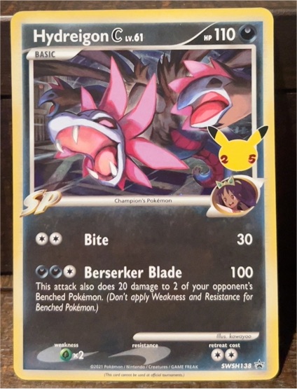 2021 Pokemon TCG SWSH138 Hydreigon C lv.61 — front