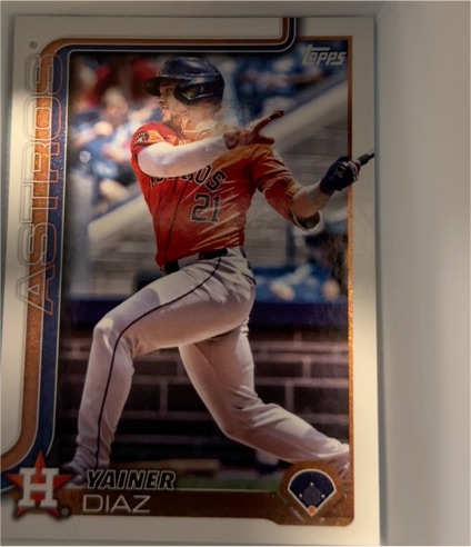 2025 Topps Series 1 #299 Yainer Diaz — front