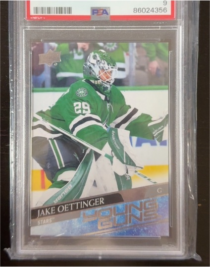 2020-21 Upper Deck #246 Jake Oettinger Young Guns Rookie — front
