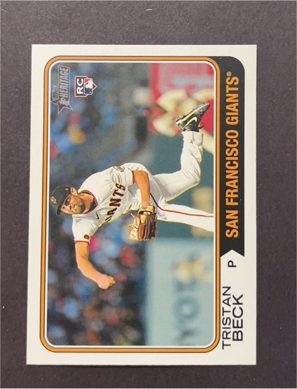 2023 Topps Heritage High Number #683 Tristan Beck — front