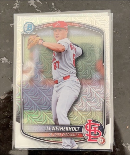 2025 Bowman Draft Chrome #BDC-145 JJ Wetherholt — front