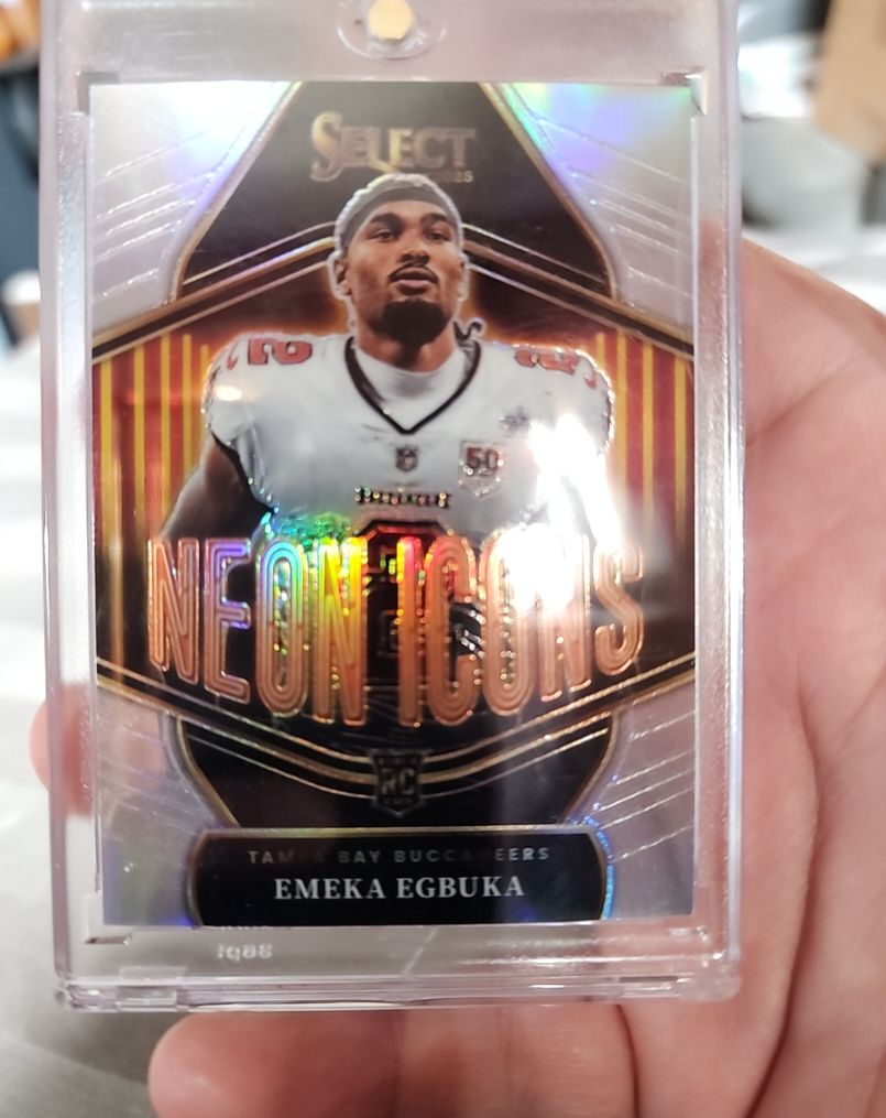 2025 Panini Select Football #24 Emeka Egbuka Neon Icons — front