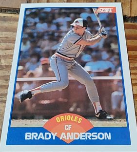 1989 Score #563 Brady Anderson — front