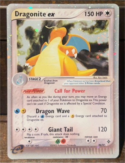 2003 Pokémon #90 Dragonite ex — front