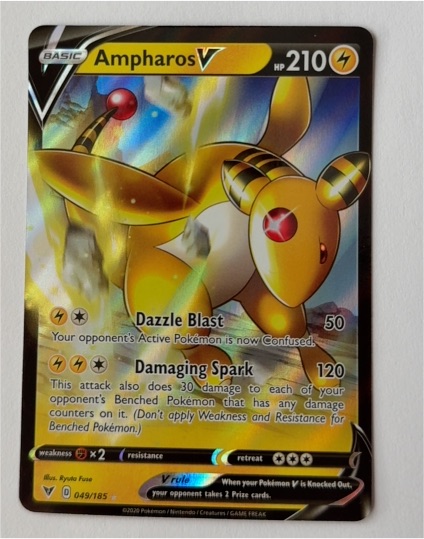 2020 Pokemon Vivid Voltage #049 Ampharos V — front