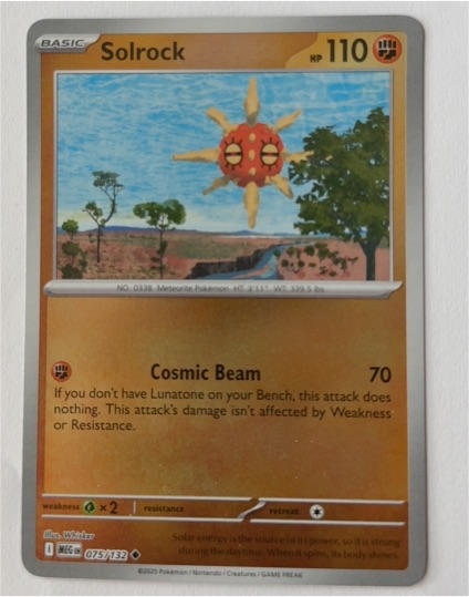 2025 Pokemon ME01: Mega Evolution #075 Solrock — front