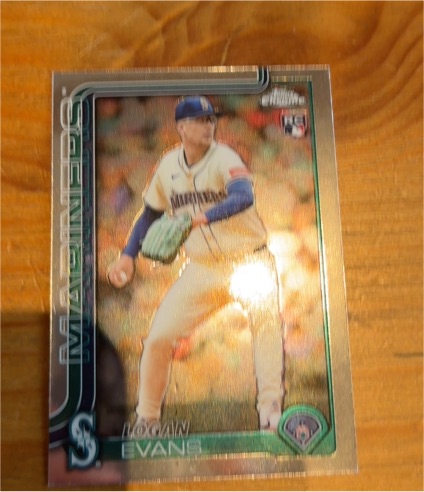 2025 Topps Chrome Update #USC194 Logan Evans — front