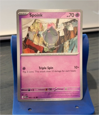 2025 Pokemon ME01 #062 Spoink — front