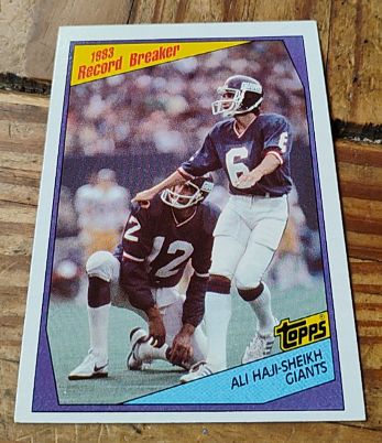 1984 Topps #2 Ali Haji-Sheikh New York Giants — front