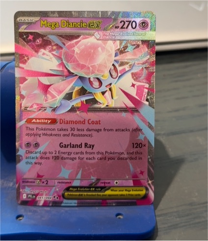 2021 Pokémon ME02: Phantasmal Flames #041 Mega Diancie EX — front