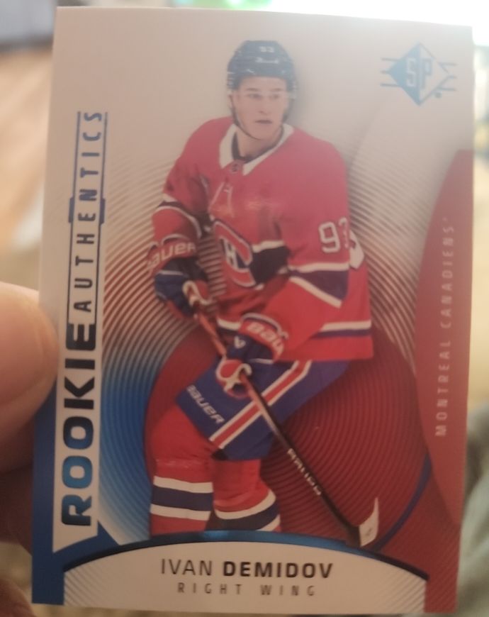2025-26 Upper Deck SP #137 Ivan Demidov Rookie Authentics Blue — front