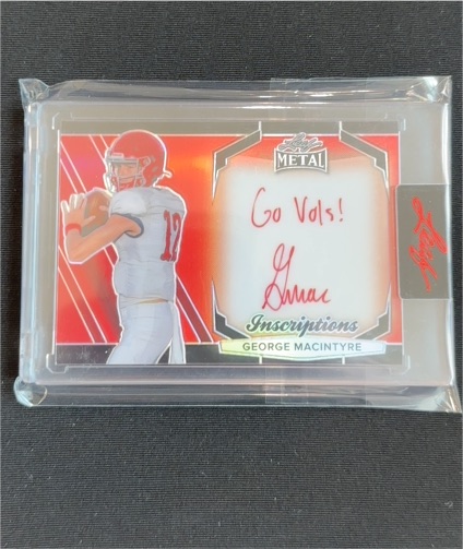 2024 Leaf Eclectic Metal #MHI-GMI George MacIntyre Inscriptions AUTO — front