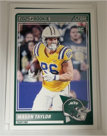 2025 Panini Score #7 Mason Taylor Rookie Card — front