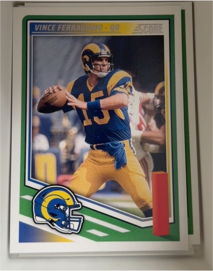 2025 Panini Score #126 Vince Ferragamo — front