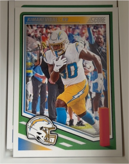 2025 Panini Score #34 Kimani Vidal — front