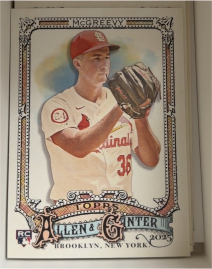 2025 Topps Allen & Ginter #118 Michael McGreevy — front