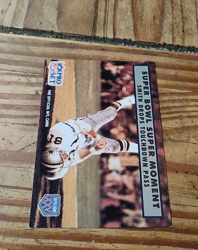 1990 Pro Set Super Bowl #144 Jackie Smith Drops Touchdown Pass — front