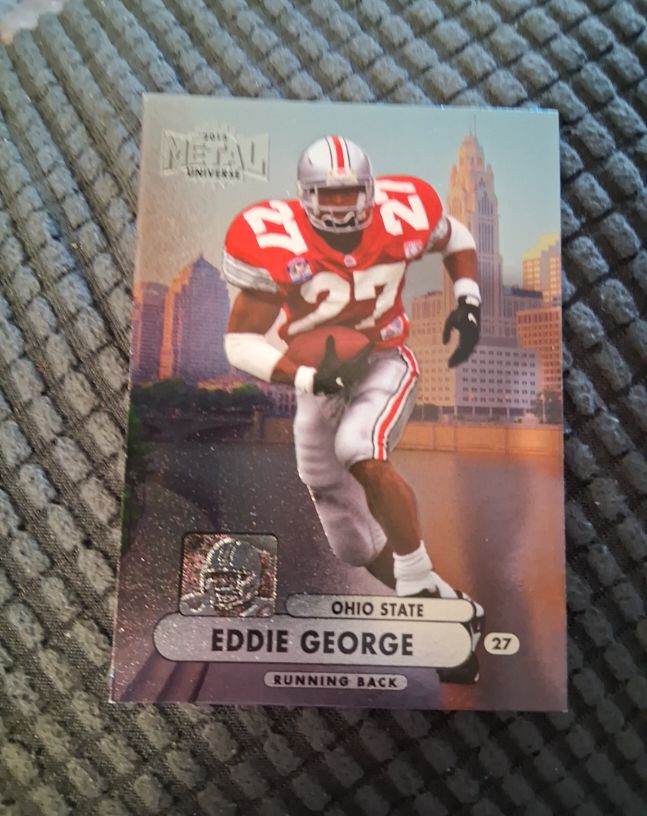 1998 Metal Universe #27 Eddie George — front