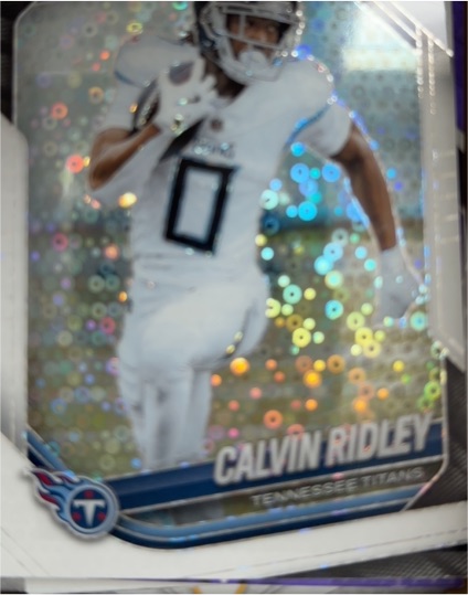 2025 Panini Prizm #220 Calvin Ridley White Disco Prizm Tennessee Titans — front