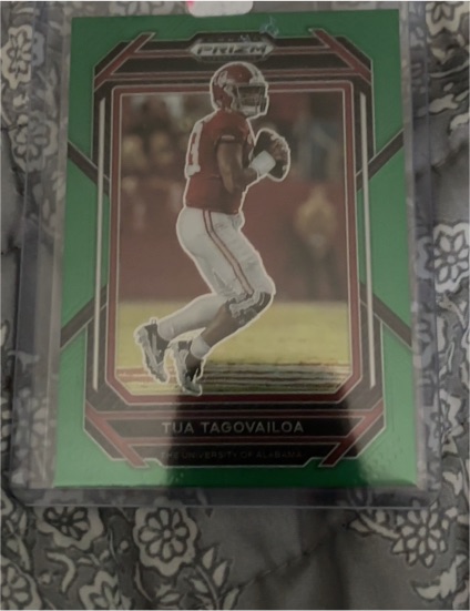 2023 Panini Prizm Draft Picks #99 Tua Tagovailoa Green Prizm — front