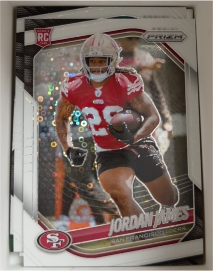 2025 Panini Prizm #323 Jordan James — front