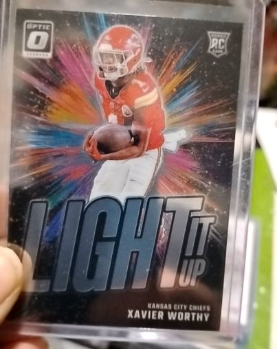 2024 Panini Donruss Optic #9 Xavier Worthy Light It Up — front