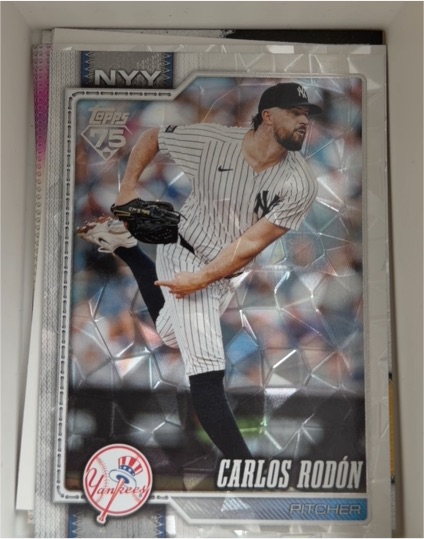 2026 Topps Series 1 #82 Carlos Rodón Diamante Foil — front