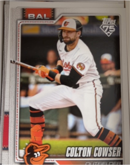 2026 Topps Series 1 #166 Colton Cowser — front
